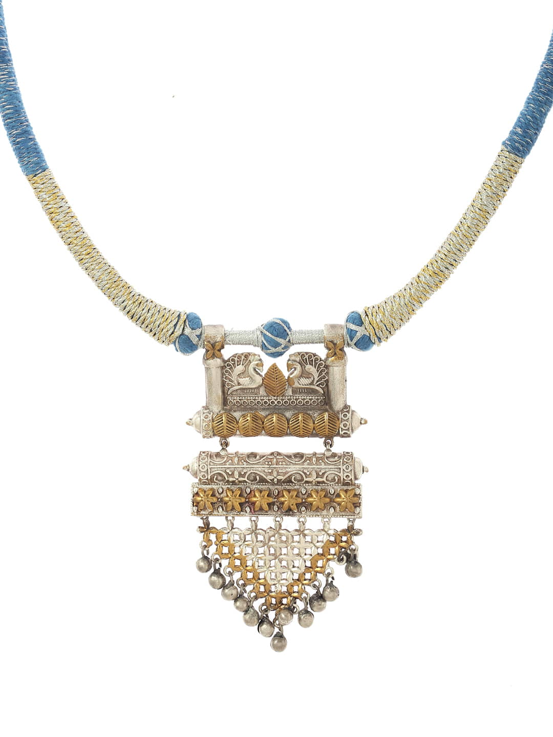 classic-dual-tone-thread-necklace-sky-blue-viraasi