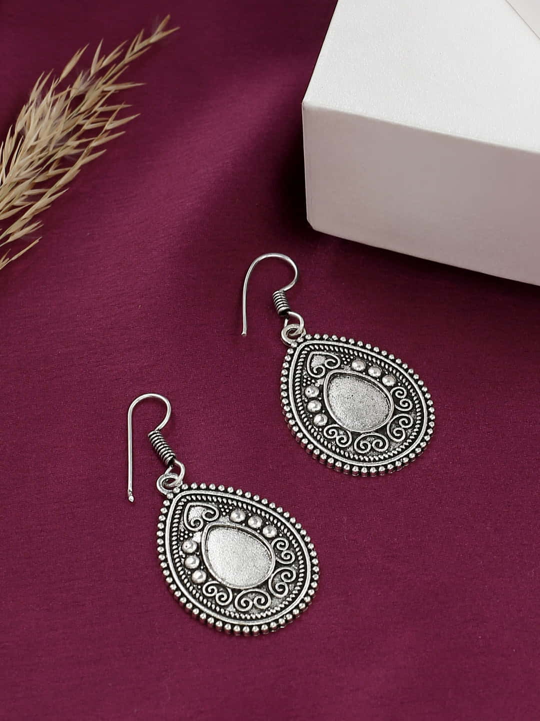 oxidized-engraved-design-jhumki-earring-for-girls-and-women-viraasi