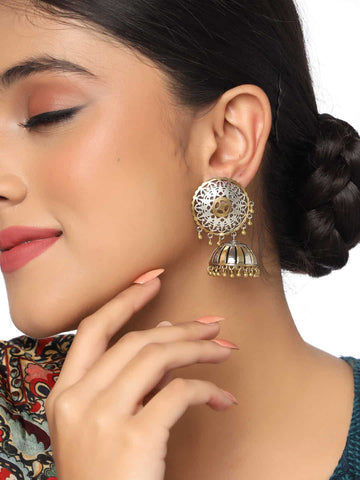 antique-dual-tone-dangle-jhumka-earring-viraasi