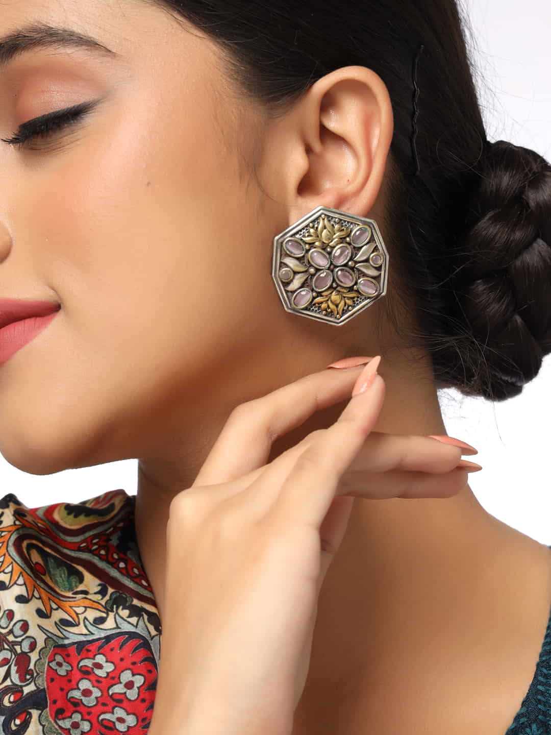 two-tone-ethnic-boho-stud-earrings-viraasi