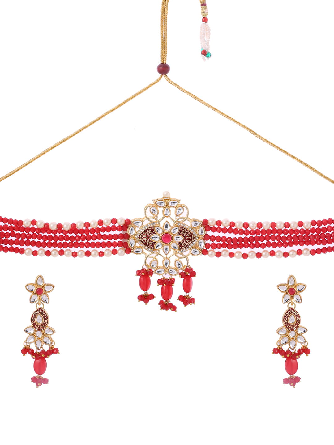 kundan-ethnic-traditional-choker-necklace-set-red-beads-viraasi