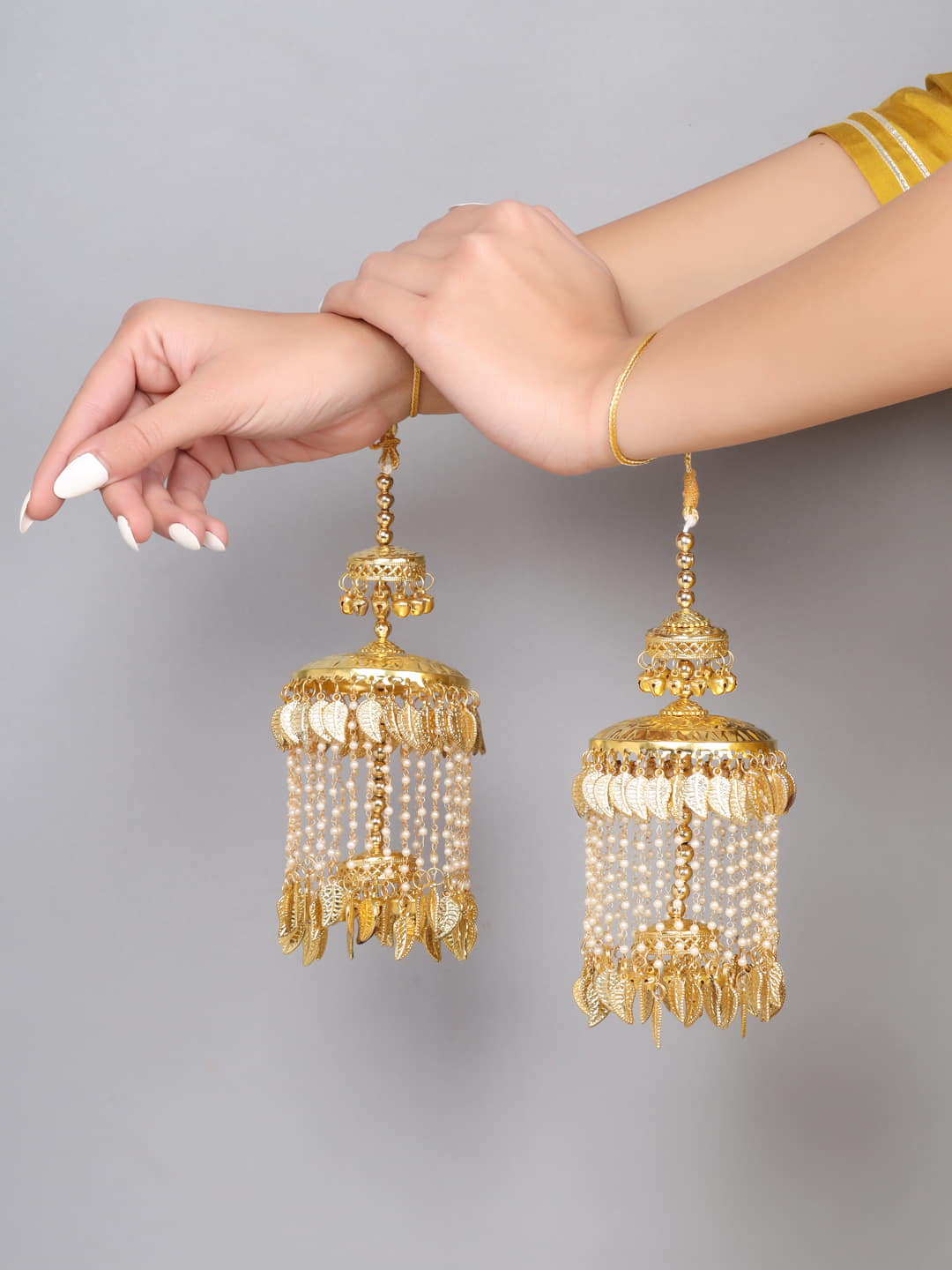 gold-plated-layered-kaleera-set-for-bride-viraasi