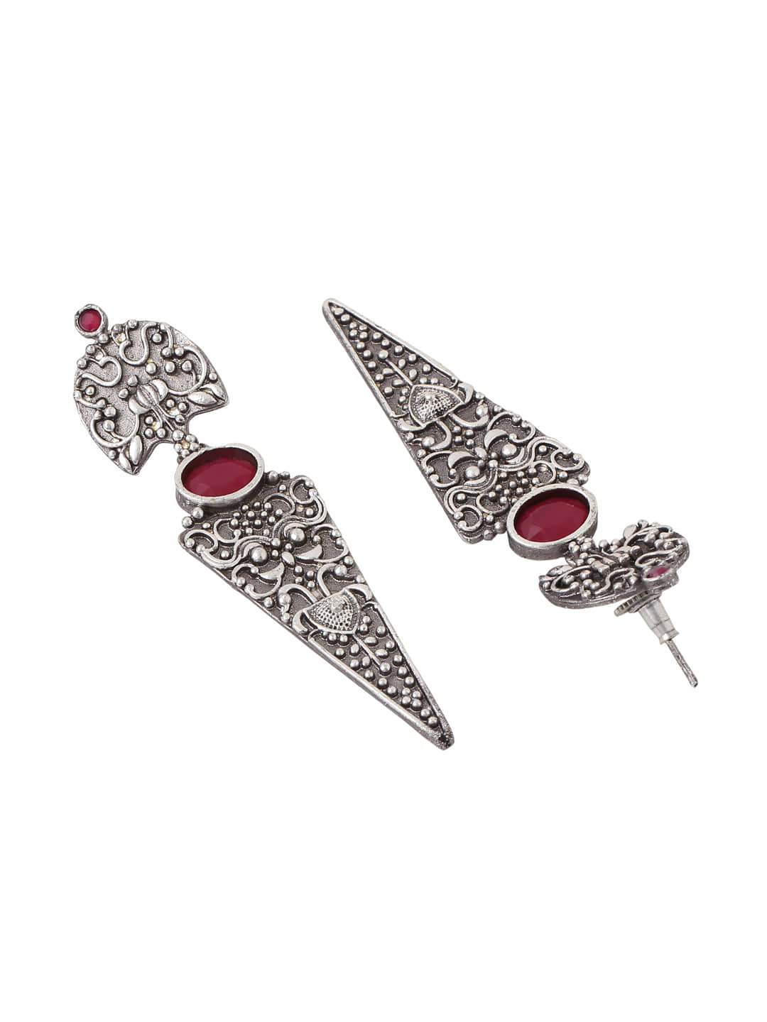 classic-oxidized-dangle-earrings-red-stone-viraasi