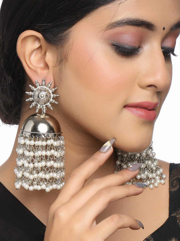 silver-plated-long-jhumka-earrings-with-pearls-viraasi