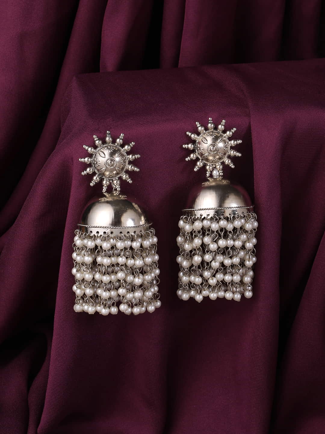 silver-plated-long-jhumka-earrings-with-pearls-viraasi