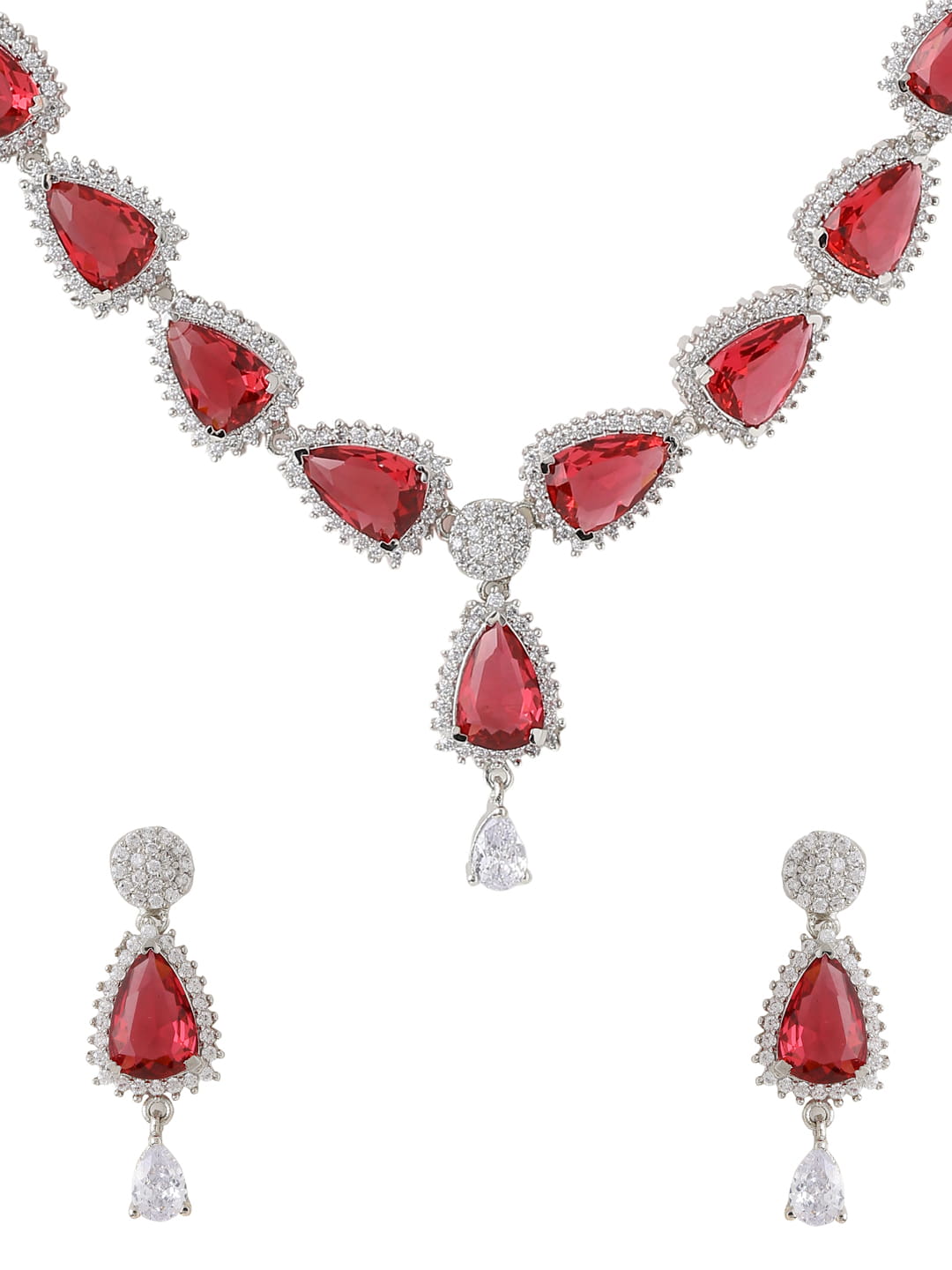 silver-plated-american-diamond-necklace-set-ruby-color-viraasi