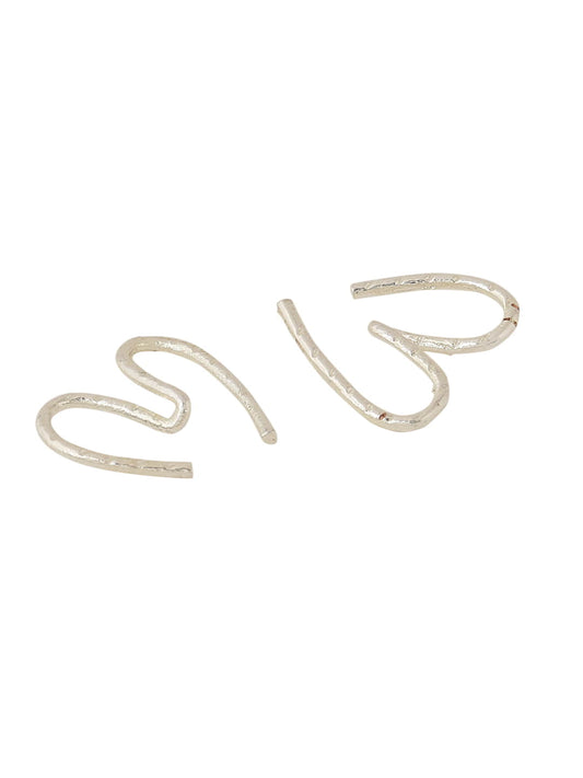 Silver Plated Heart Shape Minimal Earring