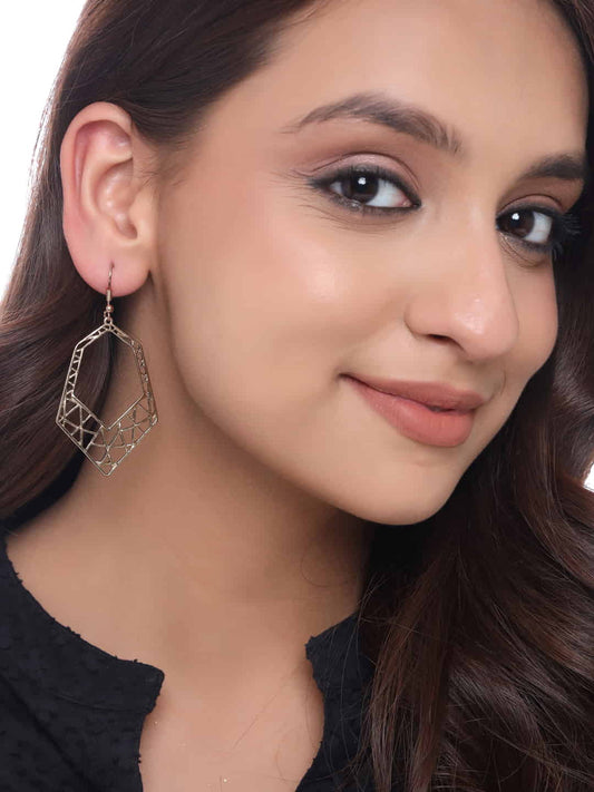 Gold Plated Dangler Earrings for Girls