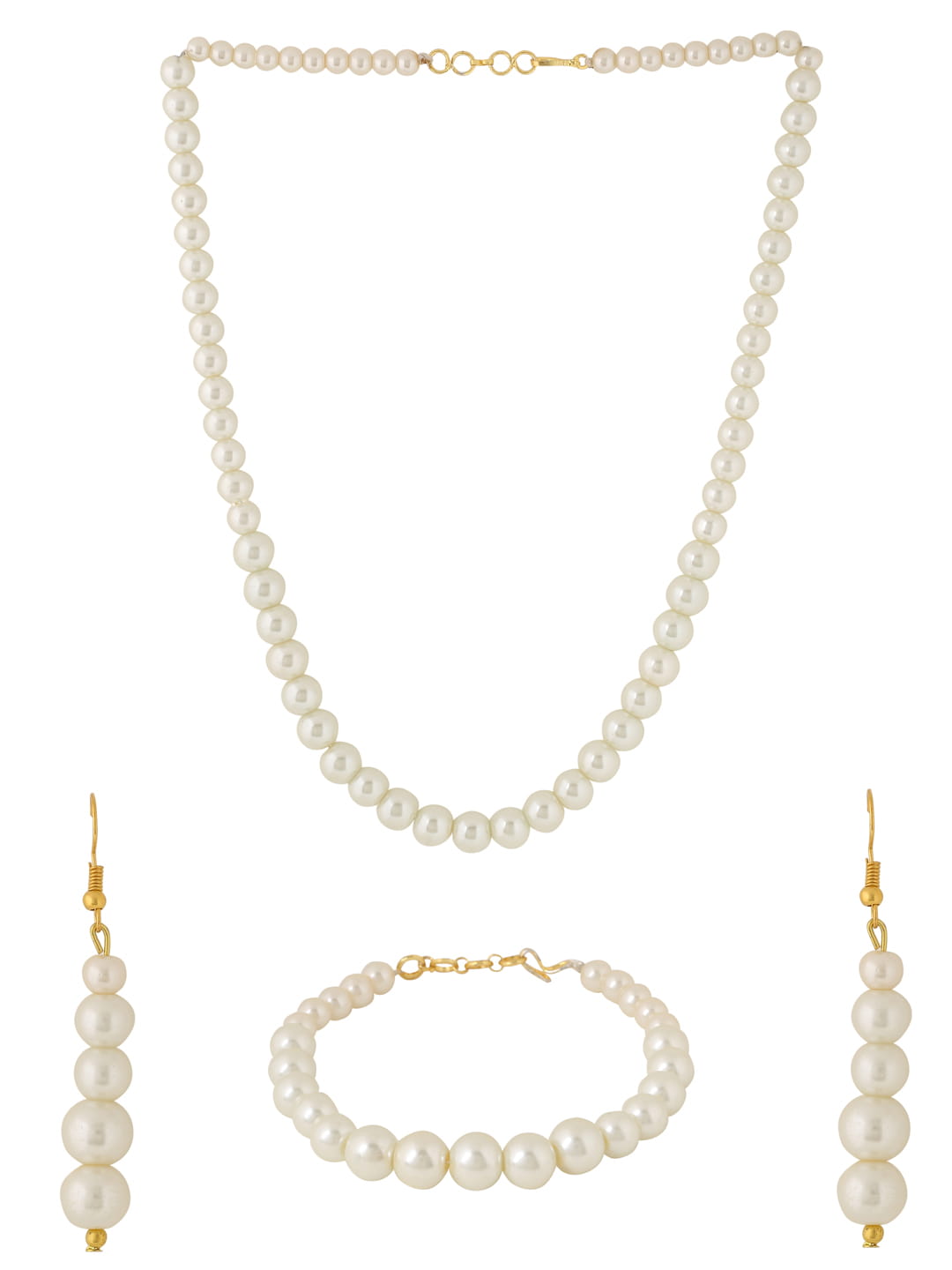 white-pearl-single-layer-necklace-set-with-bracelet-viraasi