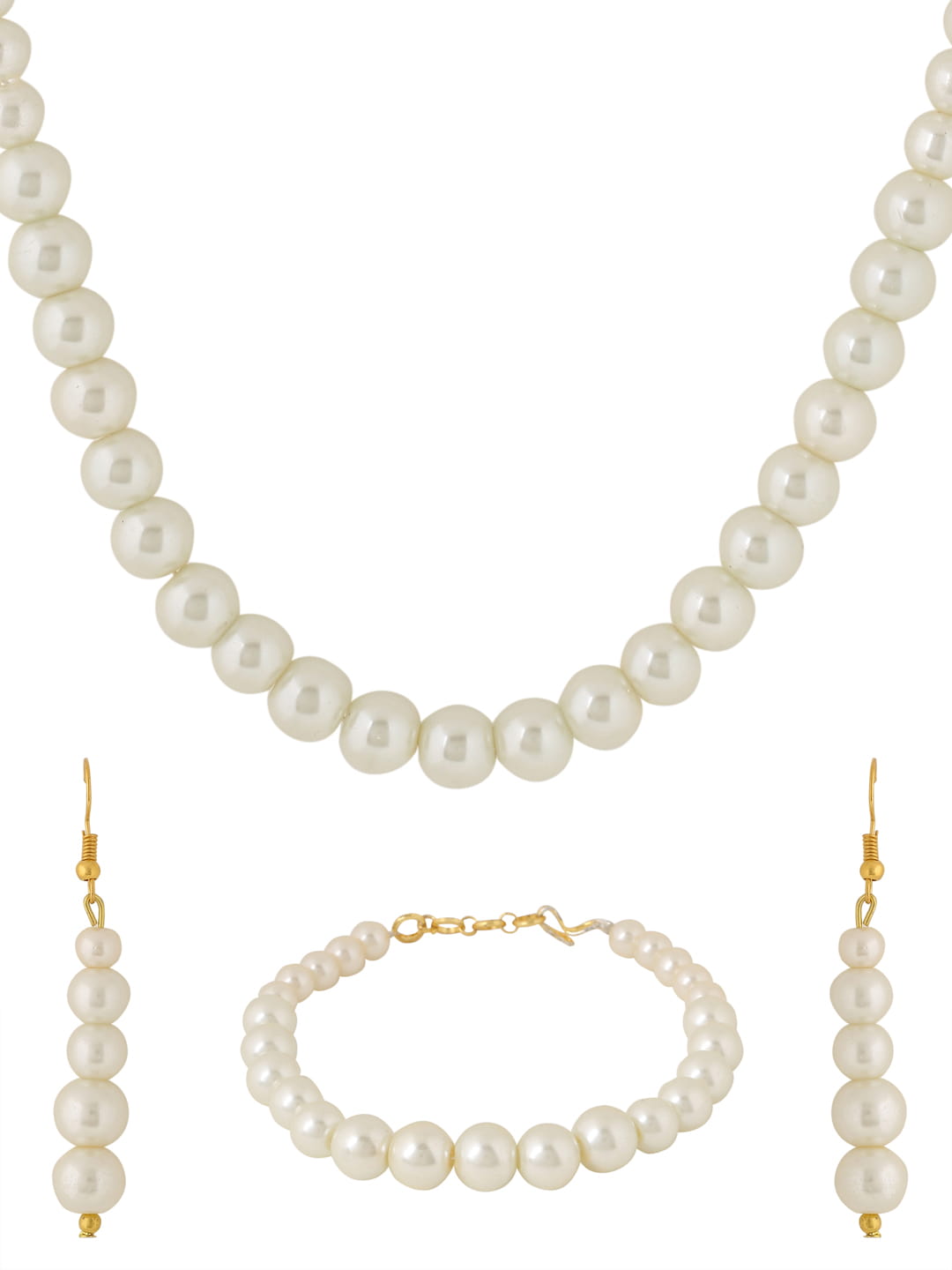 white-pearl-single-layer-necklace-set-with-bracelet-viraasi