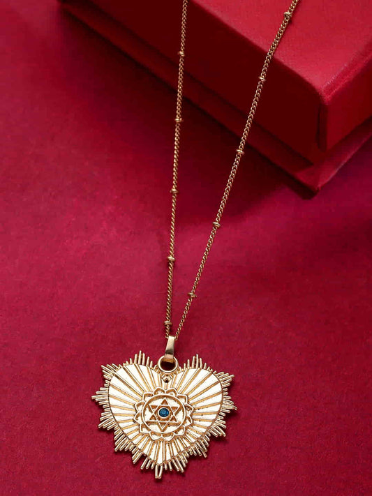 Gold Plated Stone Studded Necklace for Women
