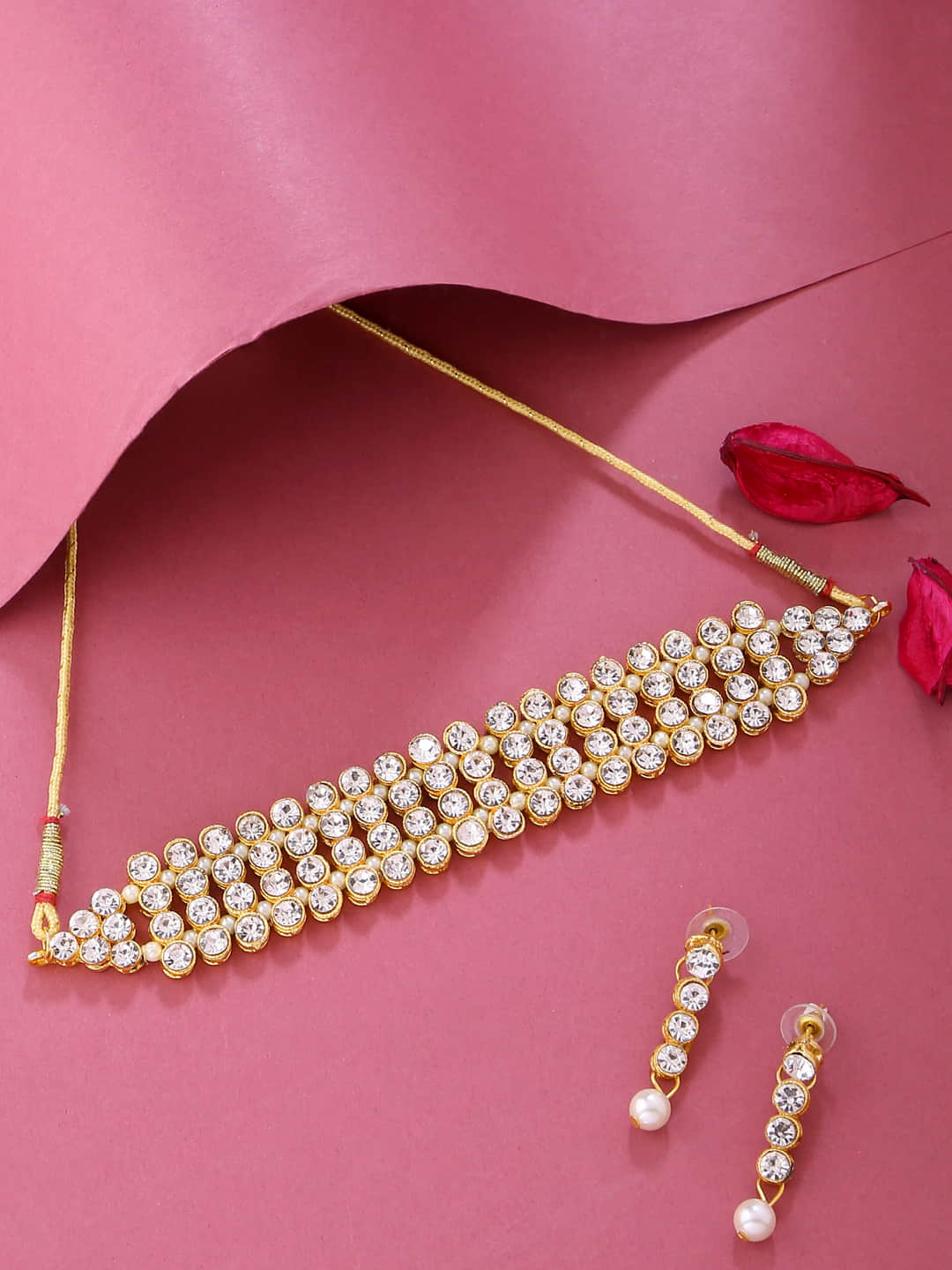 classic-gold-plated-choker-necklace-set-with-pearls-viraasi