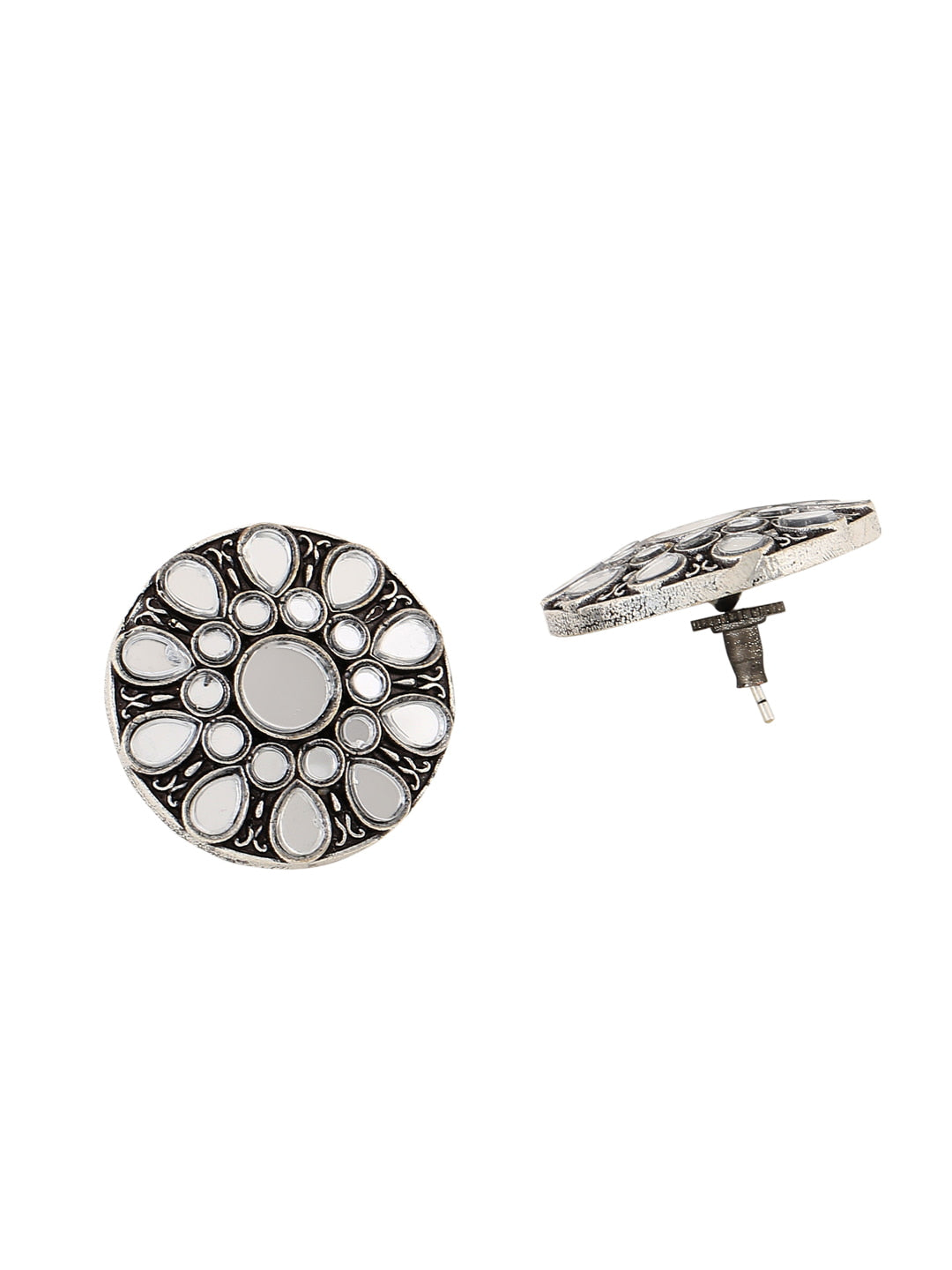 round-shape-oxidised-mirror-stud-earrings-viraasi
