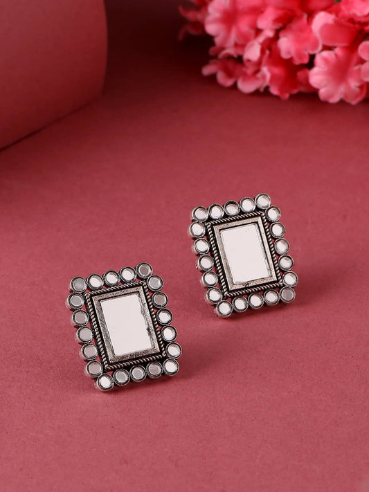 square-shape-oxidised-mirror-stud-earrings-viraasi