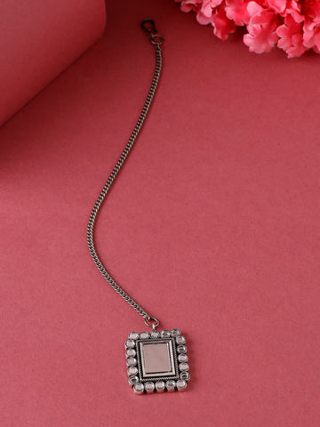 oxidised-silver-plated-square-shape-mirror-maang-tikka-viraasi