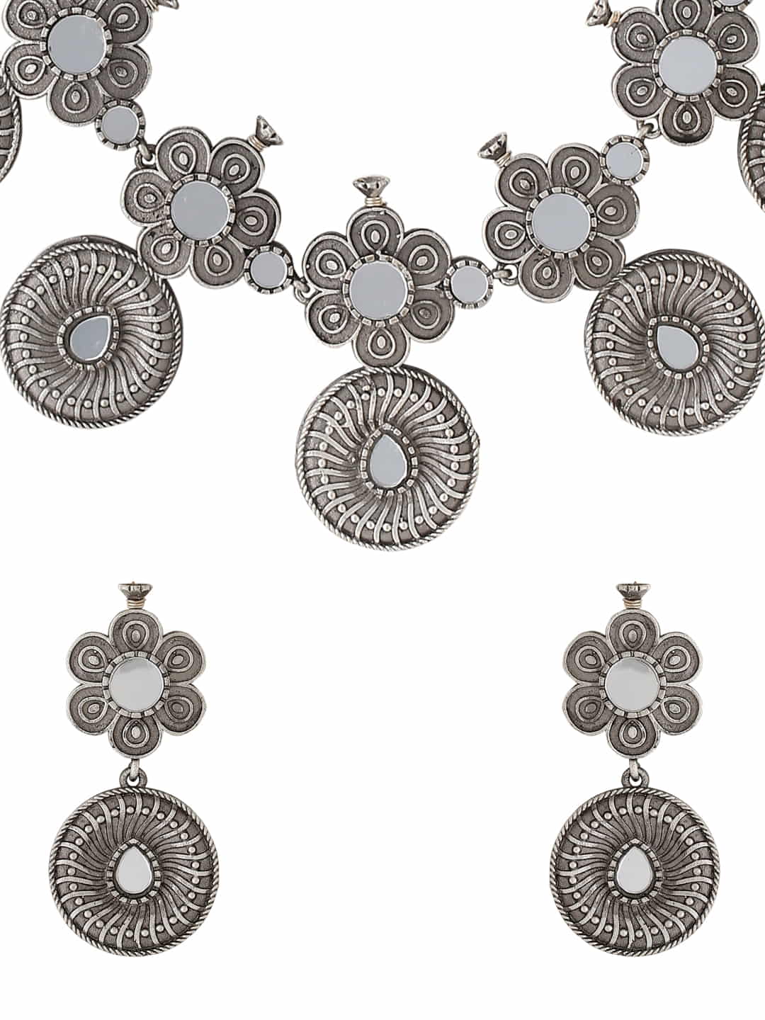 oxidised-plated-mirror-necklace-set-viraasi