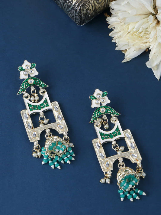 enamel-meenakari-dangle-earrings-green-viraasi