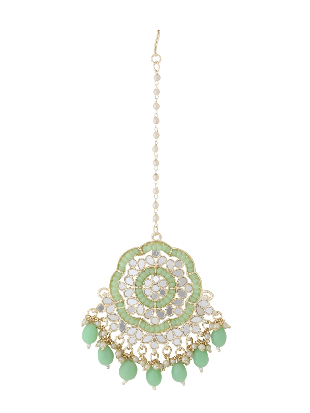 bohemian-mirror-earrings-and-maang-tikka-set-green-viraasi
