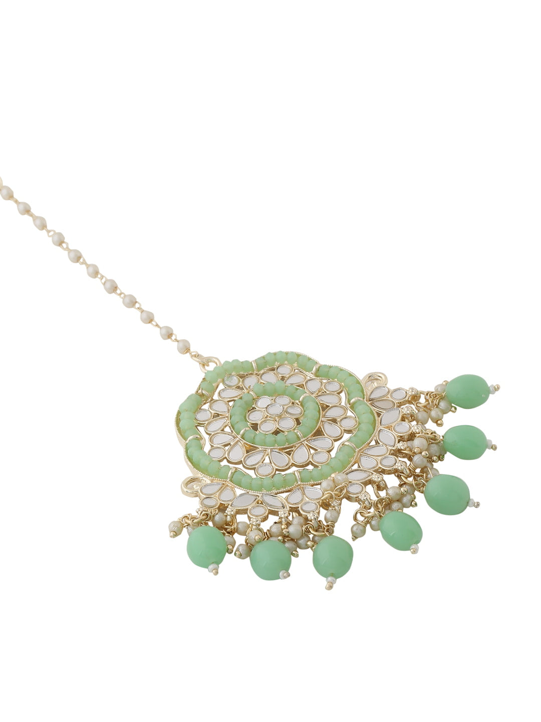 bohemian-mirror-earrings-and-maang-tikka-set-green-viraasi