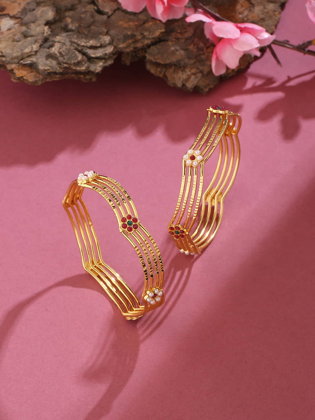 gold-plated-stone-studded-bangle-set-viraasi