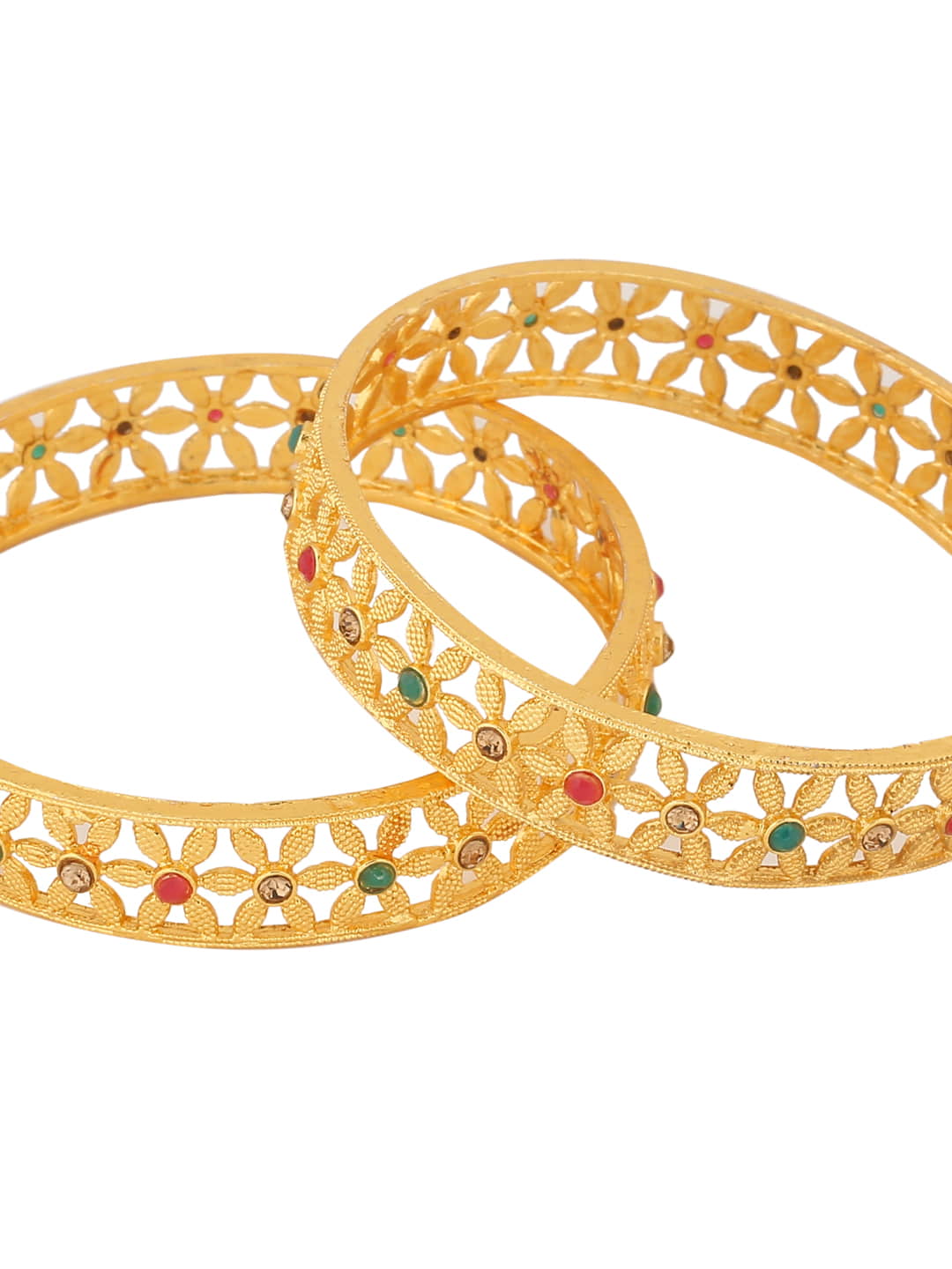 gold-plated-floral-shape-stone-studded-bangles-viraasi