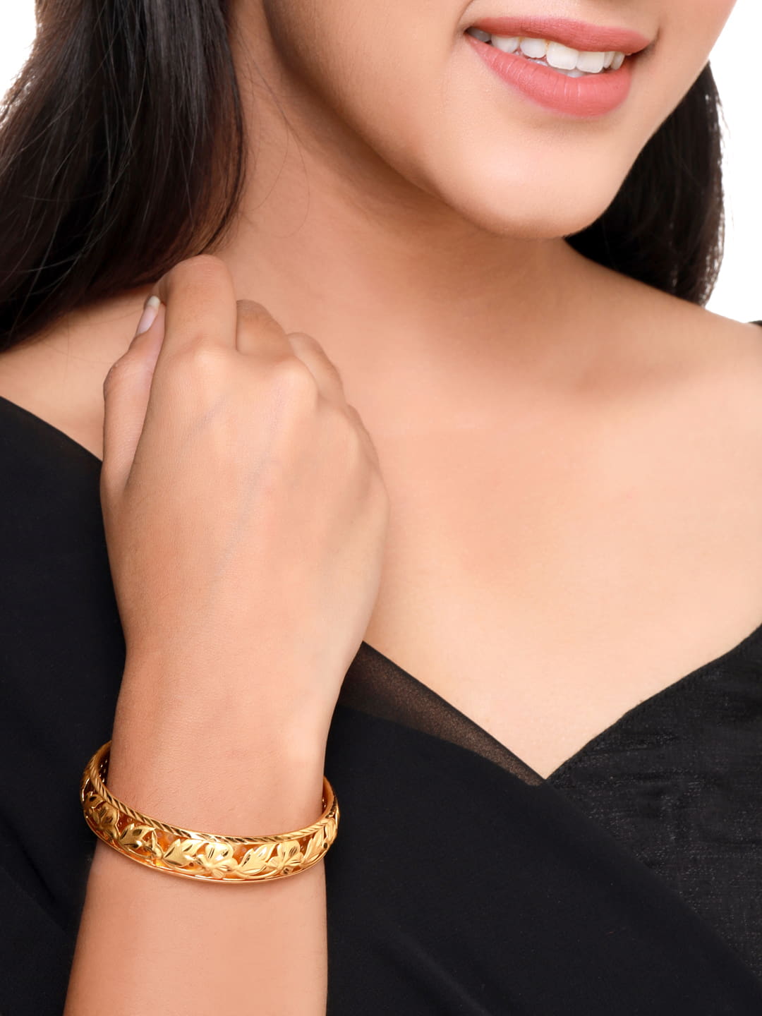 set-of-2-gold-plated-flower-shaped-bangles-viraasi