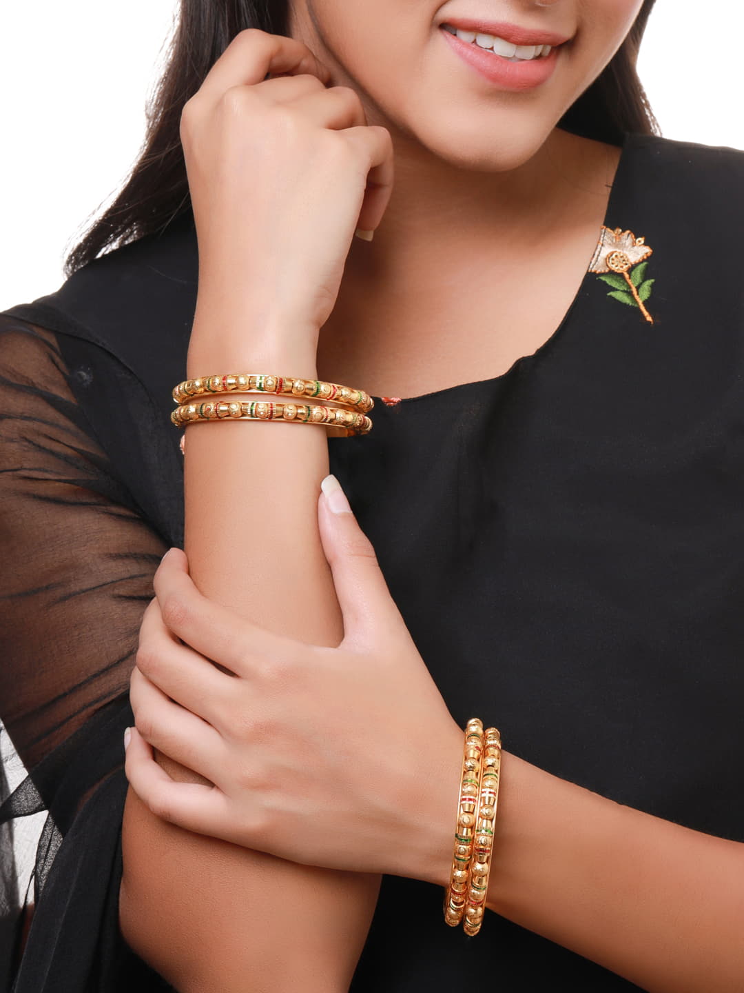 gold-plated-handcrafted-enamel-set-of-4-bangle-viraasi