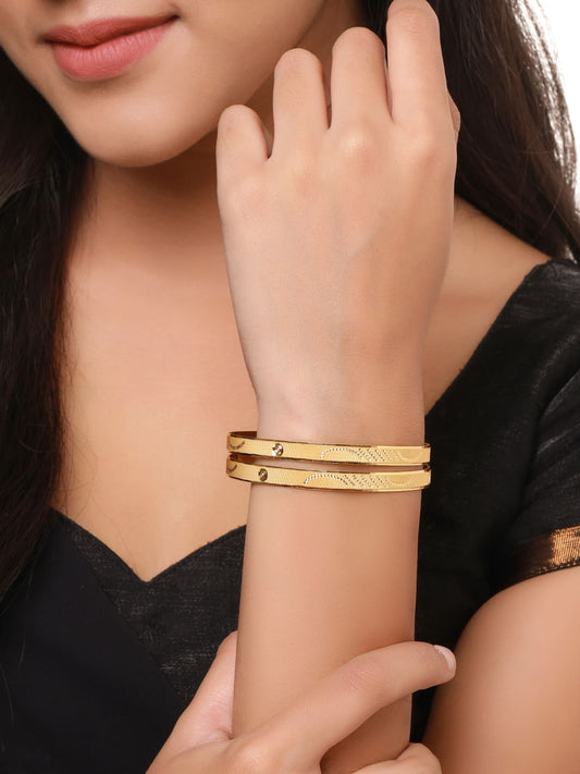 Set of 4 Gold Plated Bangles