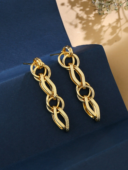 Ethnic Gold Plated Drop Earrings for Women and Girls