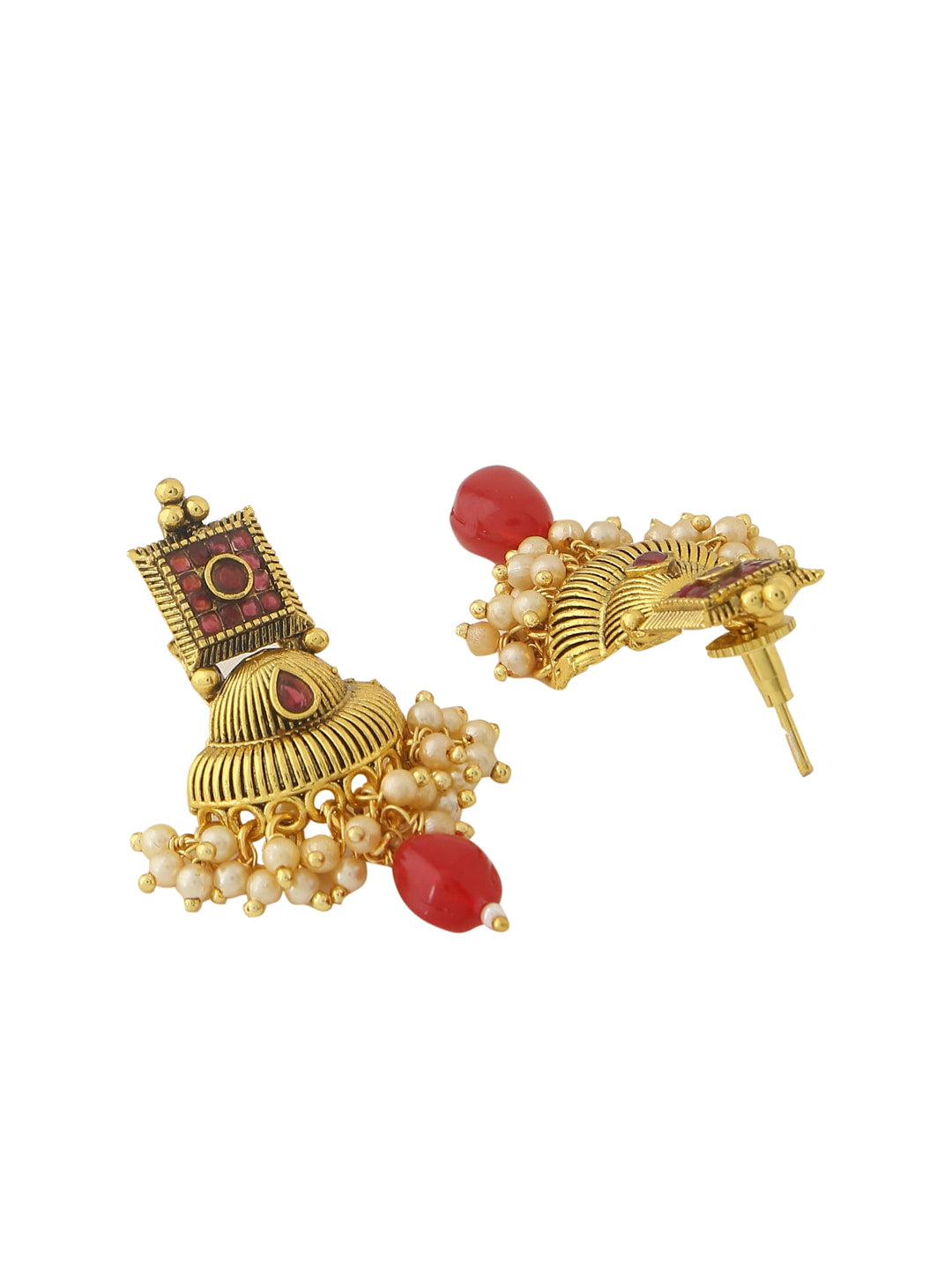 gold-plated-choker-necklace-set-with-red-stones-viraasi