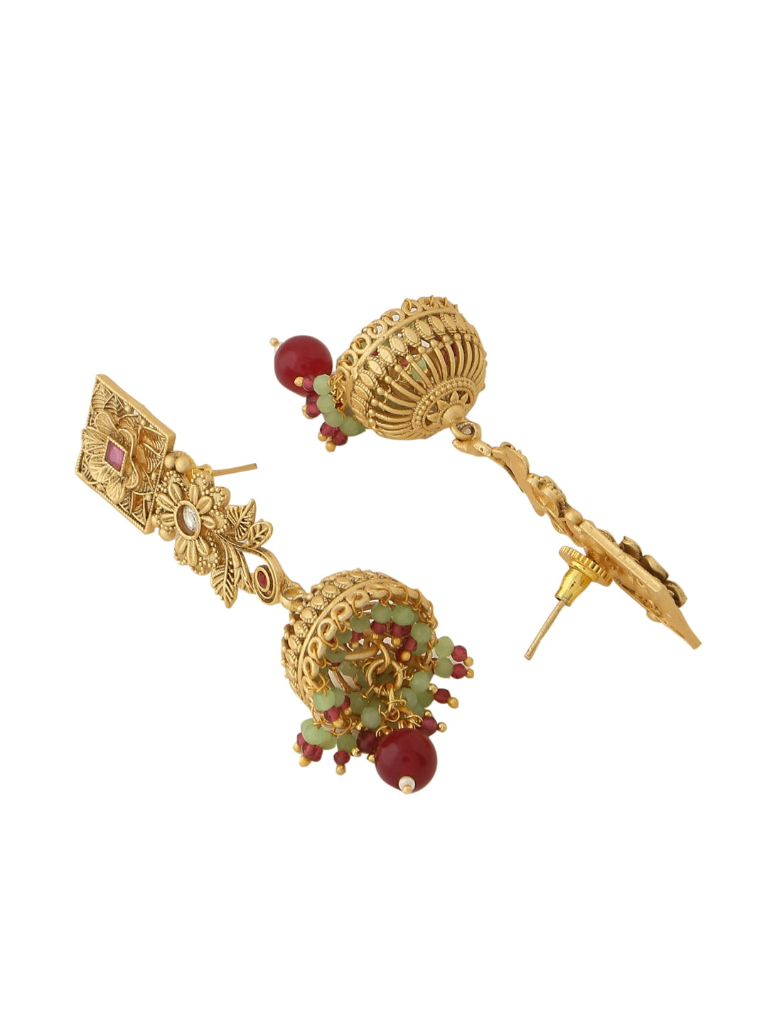 gold-plated-bridal-jewellery-set-with-red-stone-viraasi