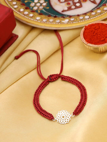 925 Sterling Silver Plated Rakhi-Viraasi