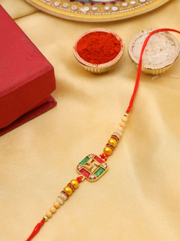 Swastika Rakhi for Brother-Viraasi