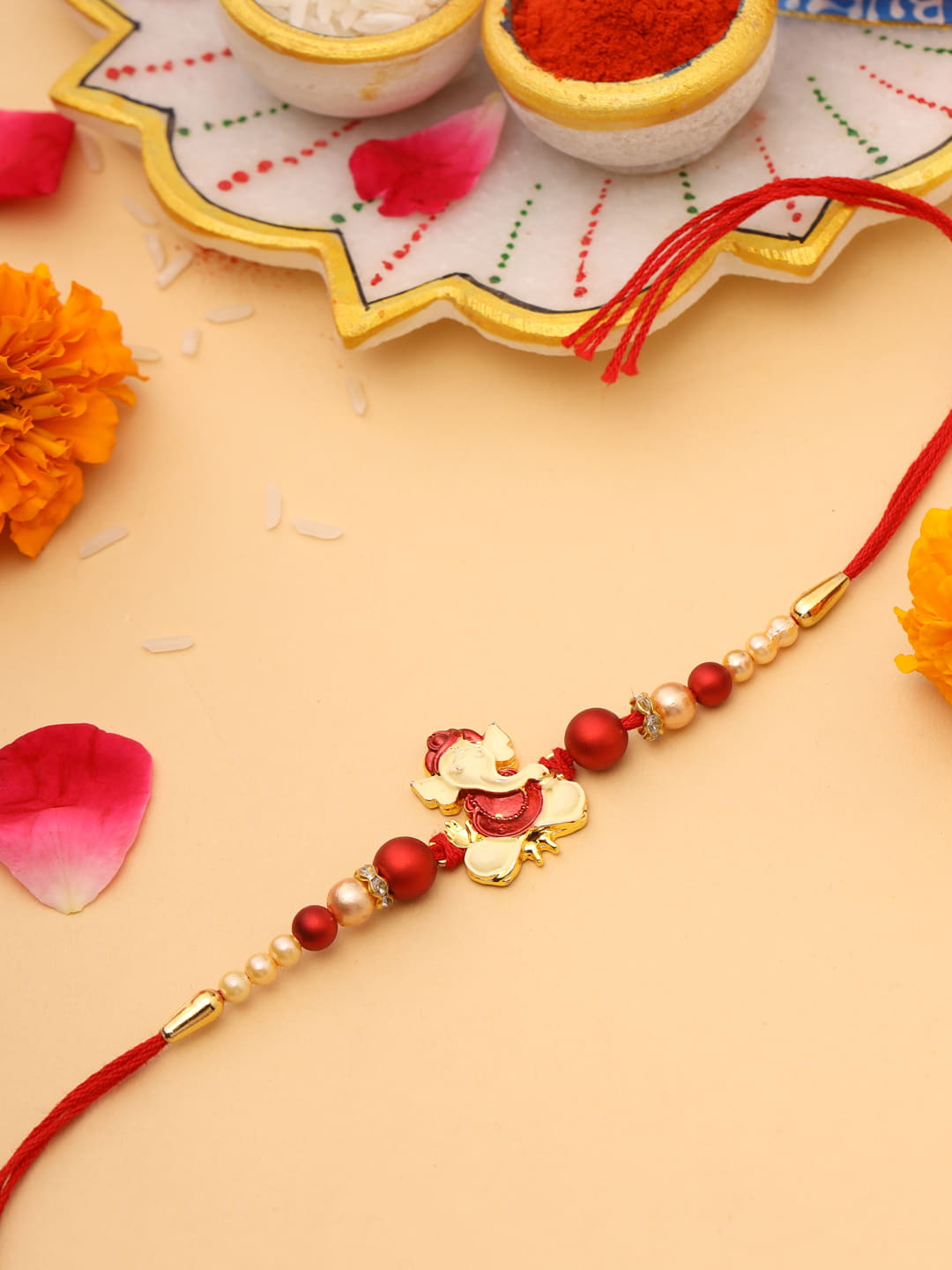 Lord Ganesha Thread Rakhi for Brother-Viraasi