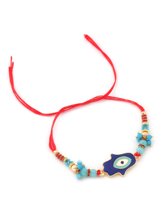 Multi-colour Evil Eye Rakhi for Brother