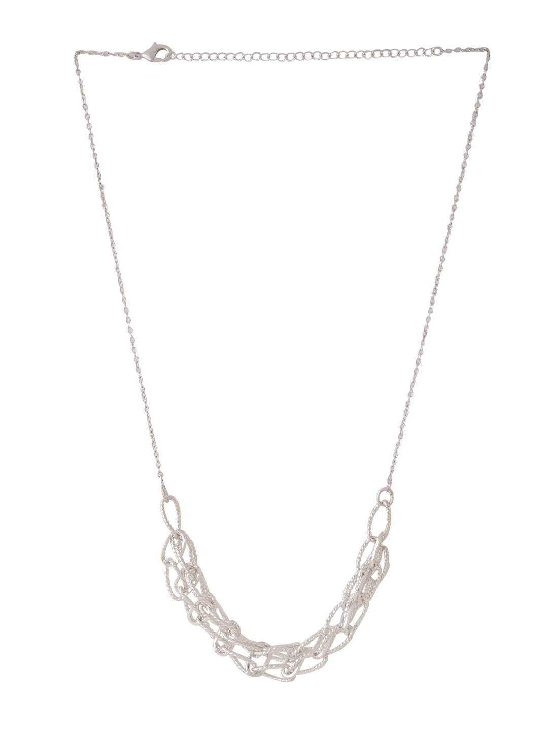 Silver Plated Charm Necklace-Viraasi