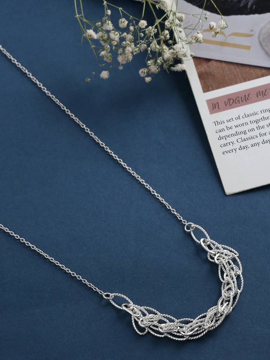 Silver Plated Charm Necklace