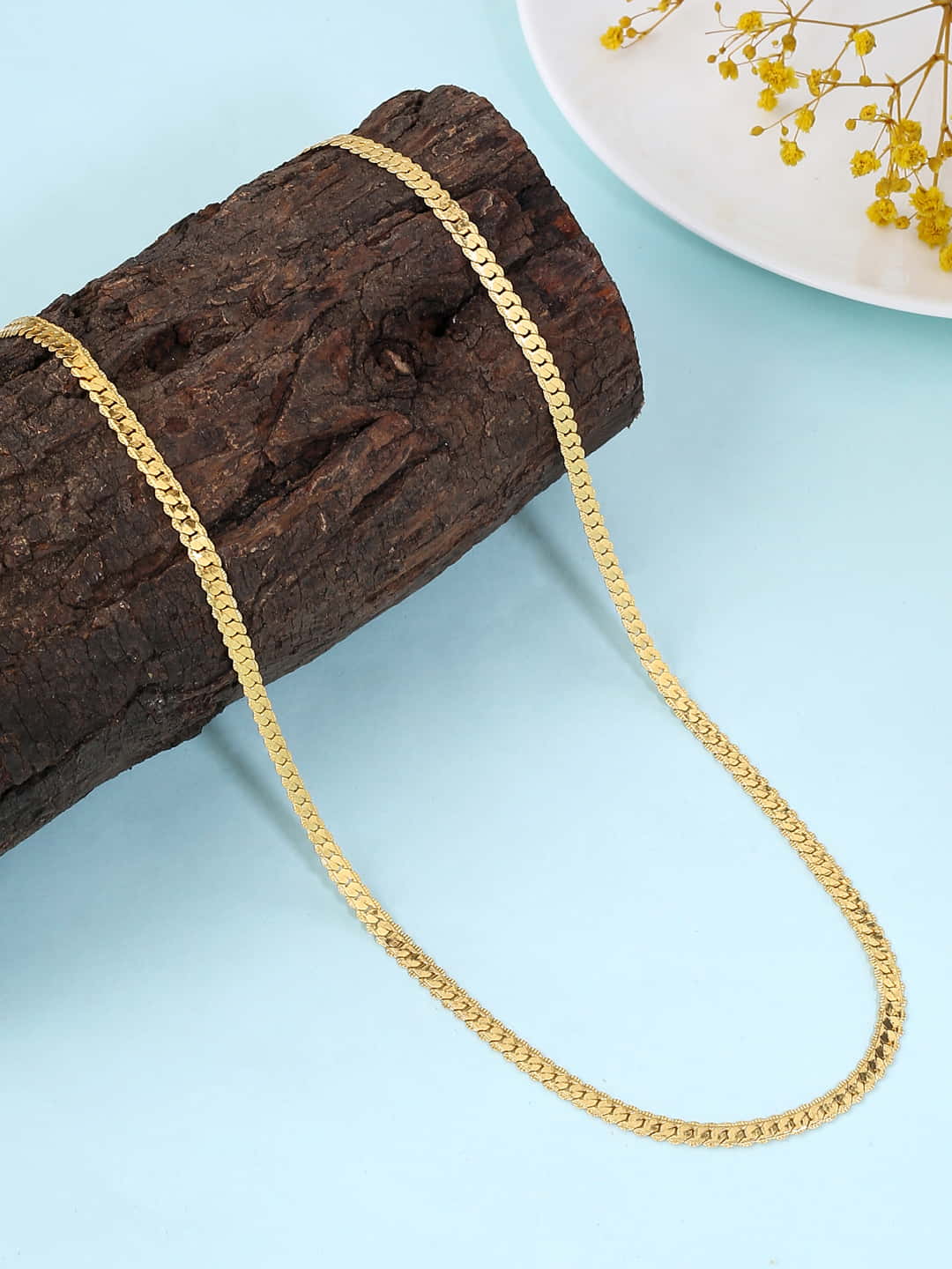Stylish Gold Plated Chain for Men-Viraasi