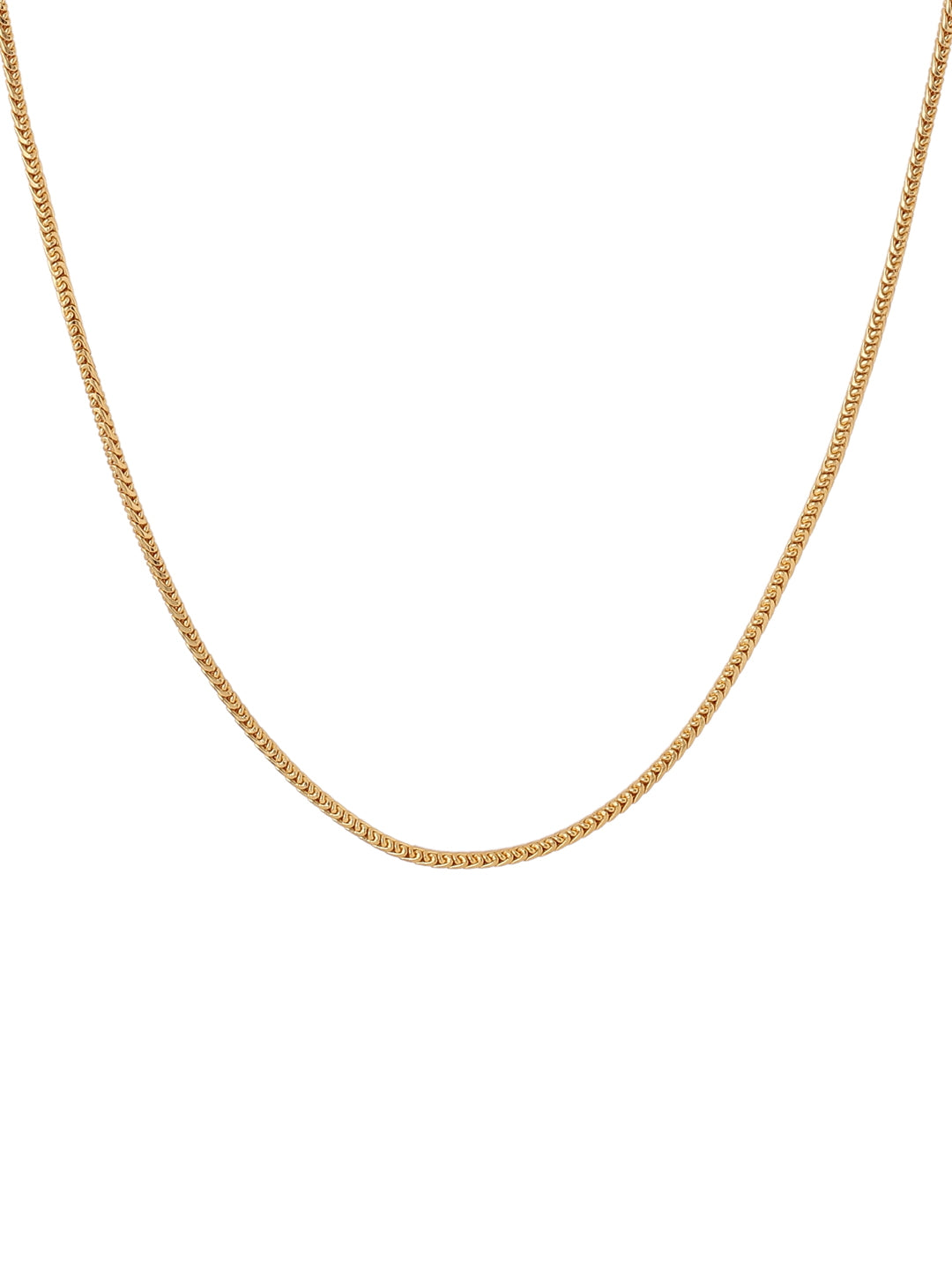 Gold Plated Rolo Chain For Men-Viraasi