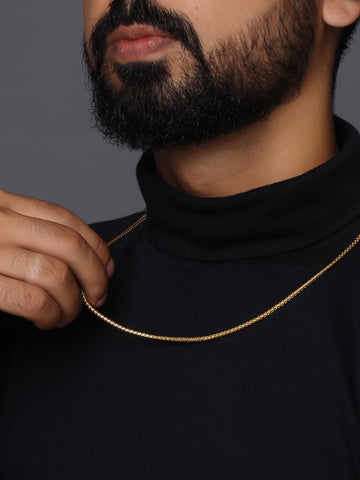 Gold Plated Rolo Chain For Men