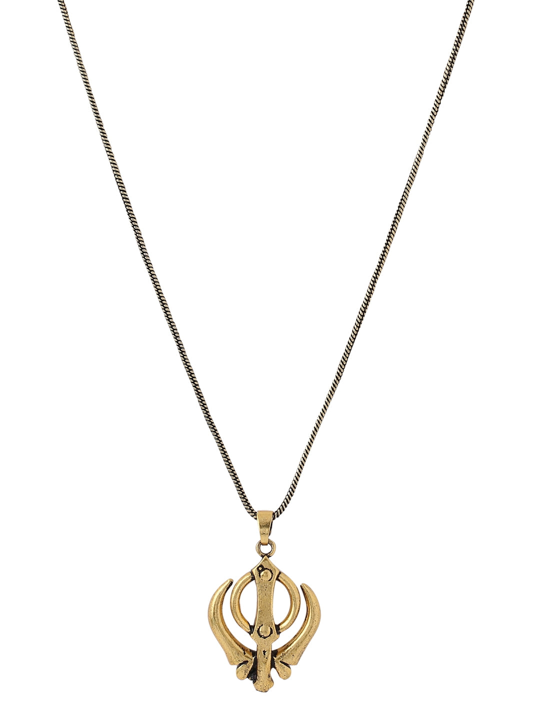 Gold khanda pendant Clearance