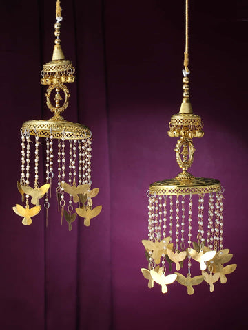 Set of 2 Gold-Plated Bridal Kaleera
