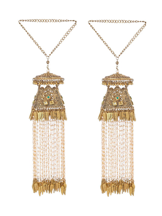 Gold Plated Bridal Kaleera for Weddings