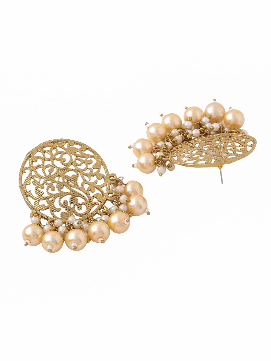 antique-gold-plated-pearl-studded-earring-viraasi