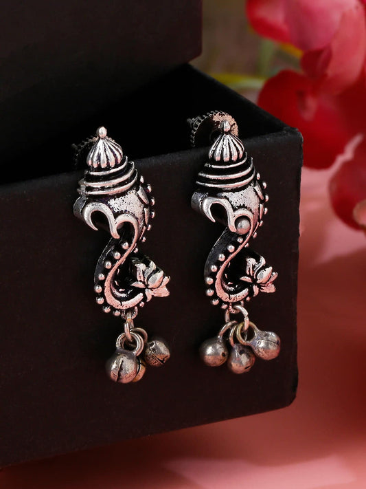 Lord Ganesha Bliss Oxidised Earrings