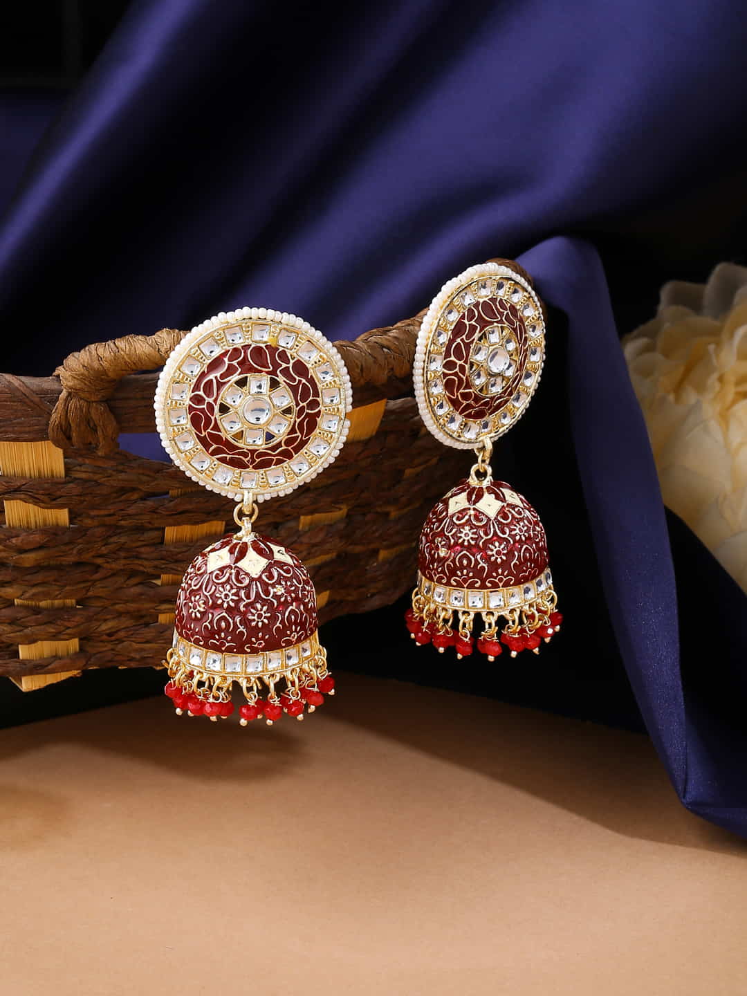 gold-plated-kundan-studded-meenakari-earrings-viraasi