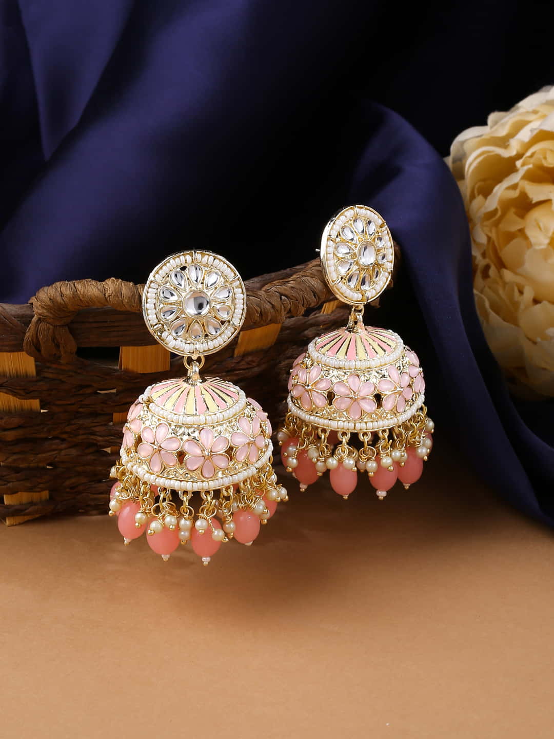 floral-shape-kundan-studded-jhumka-earrings-viraasi