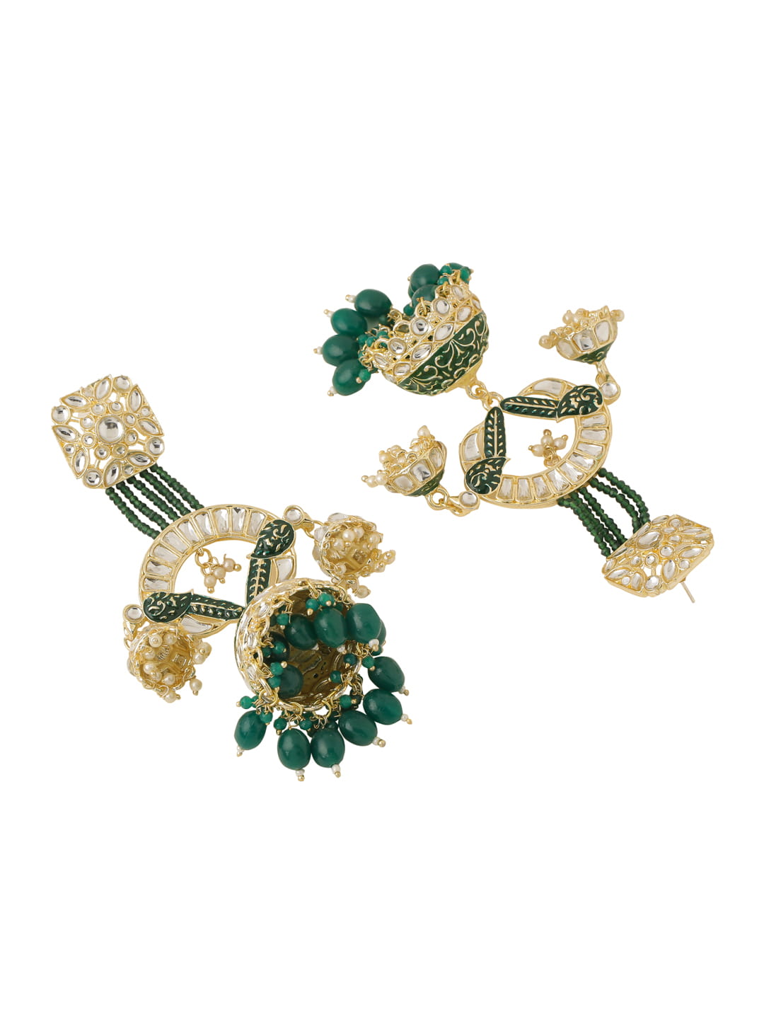 gold-plated-enameled-kundan-studded-earrings-viraasi