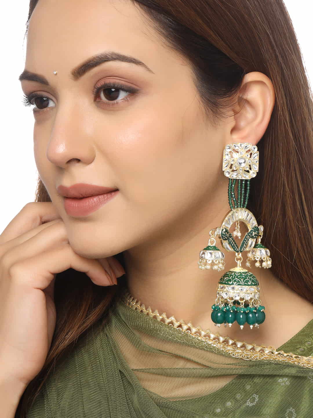 gold-plated-enameled-kundan-studded-earrings-viraasi