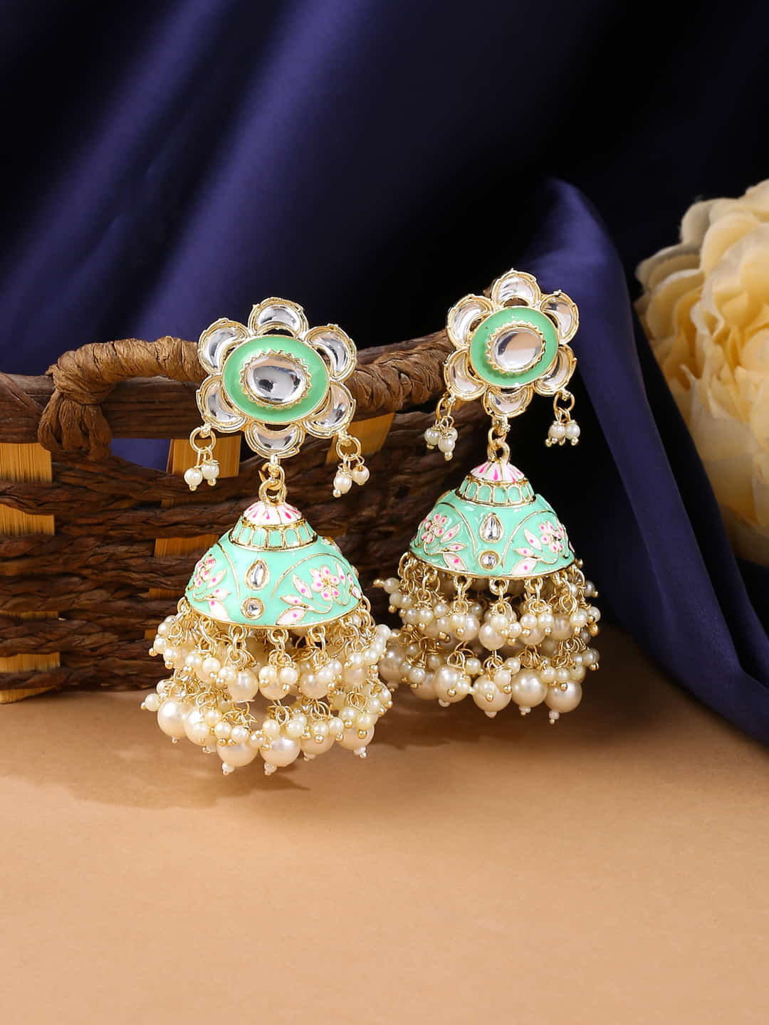 pearl-studded-kundan-meenakari-earrings-viraasi